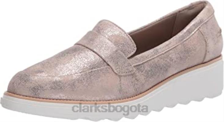 Clarks 0DX8L2968 mocasines clarks sharon gracie pen ny de gamuza peltre para mujer mujer gamuza peltre