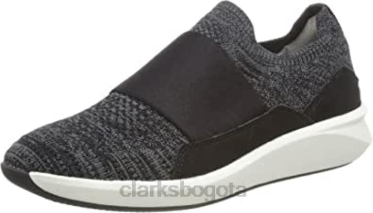 Clarks 0DX8L1083 Mule de punto negro clarks un rio knit para mujer mujer punto negro