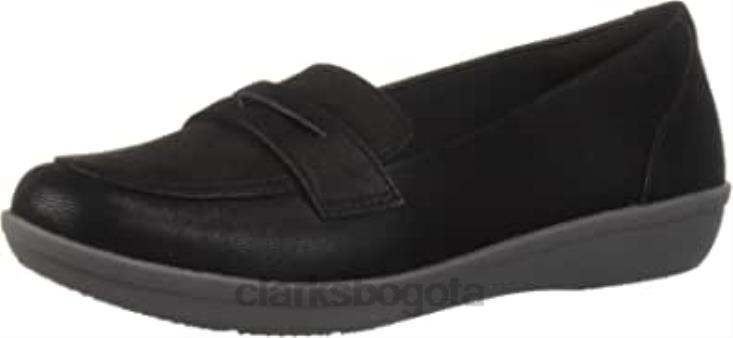Clarks 0DX8L1909 mujer 26137762 ayla form clarks nobuck sintético negro mujer nubuck sintético negro
