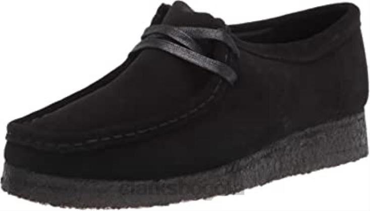 Clarks 0DX8L2120 zapatos clarks wallabee de mujer en ante negro mujer ante negro