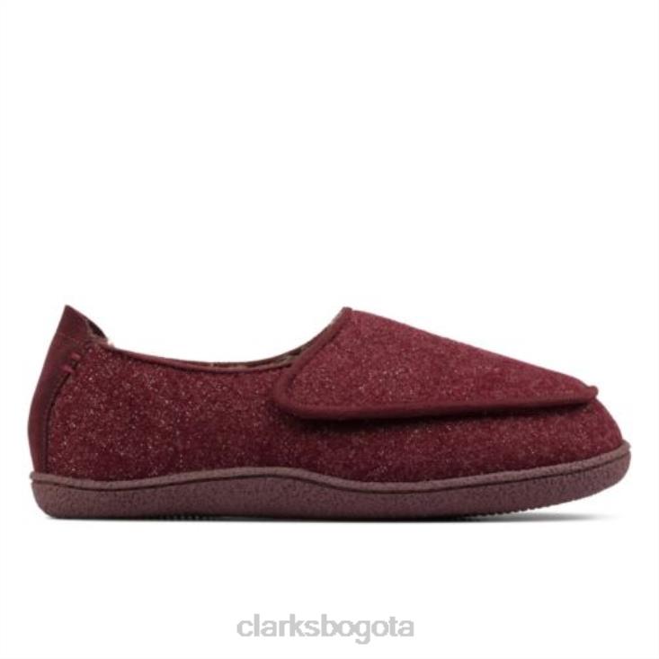 Clarks 0DX8L3895 encanto del hogar clarks burdeos interés mujer interés burdeos
