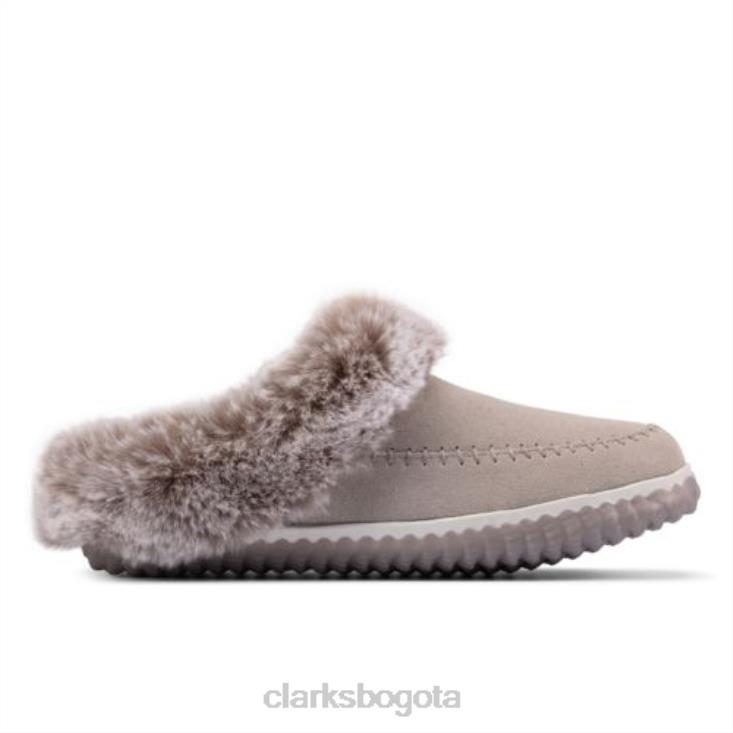 Clarks 0DX8L3896 clarks home2 soft ante gris mujer gamuza gris