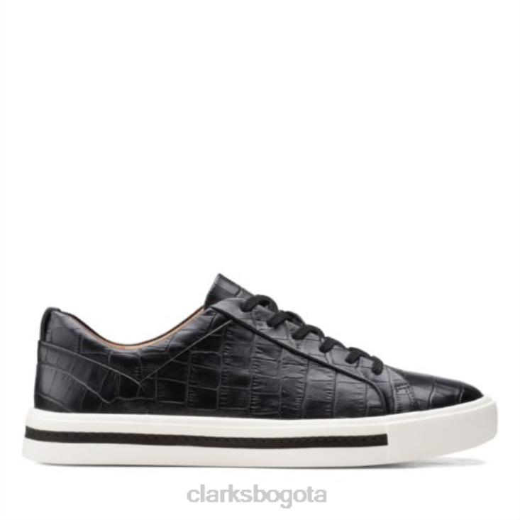 Clarks 0DX8L3929 clarks croc un maui encaje negro mujer cocodrilo negro