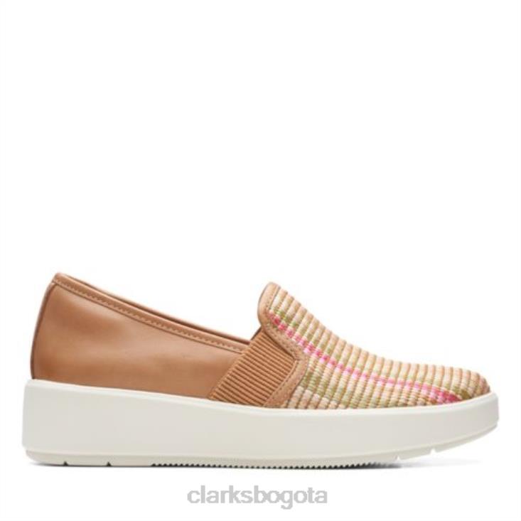 Clarks 0DX8L3966 Clarks combinados color tostado claro Layton Petal mujer combinación bronceado claro