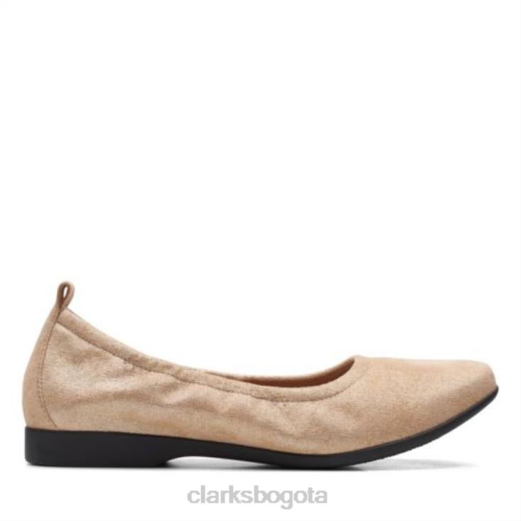 Clarks 0DX8L3999 un darcey vibe clarks dorado metálico mujer oro metalizado