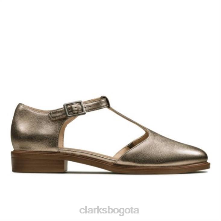 Clarks 0DX8L4030 clarks metalizados taylor palm piedra mujer piedra metalica
