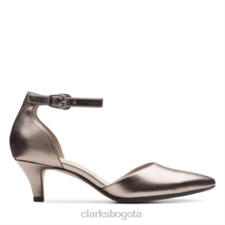 Clarks 0DX8L4036 peltre metálico sintético linvale edyth clarks mujer peltre metálico sintético