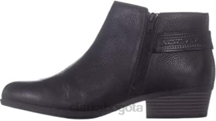 Clarks 0DX8L532 clarks addiy kara de cuero con punta almendra y negro para mujer mujer negro