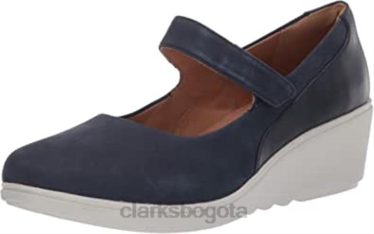 Clarks 0DX8L565 mujer un tallara ivy plataforma clarks combinación de cuero nobuck azul marino mujer combinación de cuero nobuck azul marino