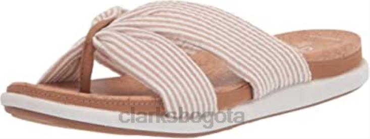 Clarks 0DX8L1215 Sandalia Eliza Shore Slide para mujer clarks natural textil mujer textil natural