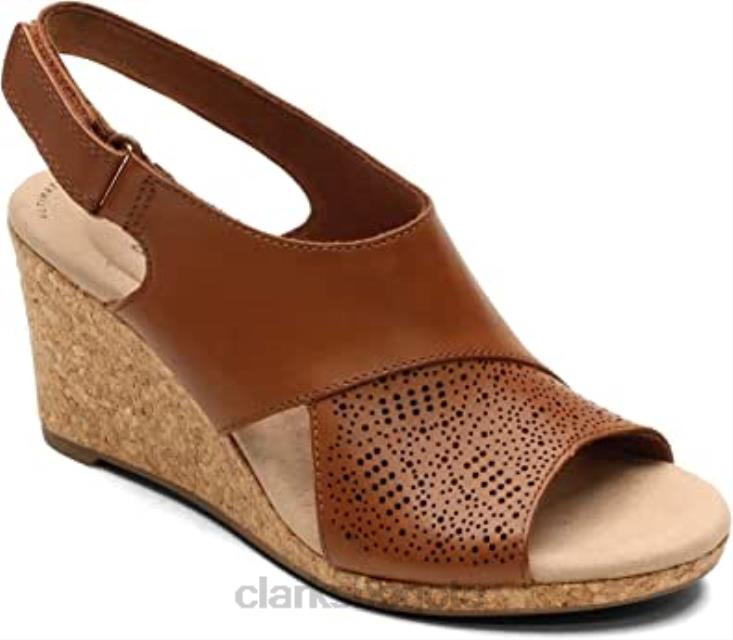 Clarks 0DX8L1450 Sandalia clarks lafley joy mujer marrón 10,5 m mujer