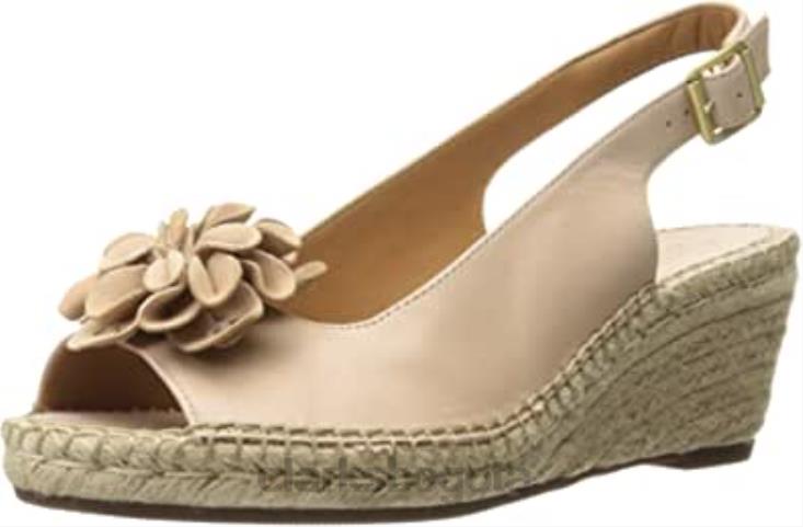 Clarks 0DX8L2231 sandalia alpargata petrina bianca mujer cuña clarks piel nude mujer