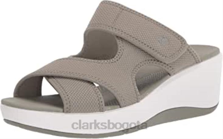 Clarks 0DX8L2369 Sandalias Clarks Dusty Olive Textile Step Cali Reef para mujer mujer