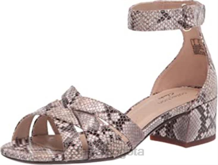 Clarks 0DX8L2518 sandalia tacon caroleigh rori mujer serpiente natural sintetica clarks mujer serpiente natural sintética
