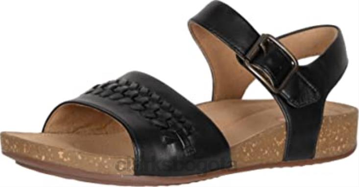Clarks 0DX8L2669 sandalia un perri way mujer piel negra clarks mujer