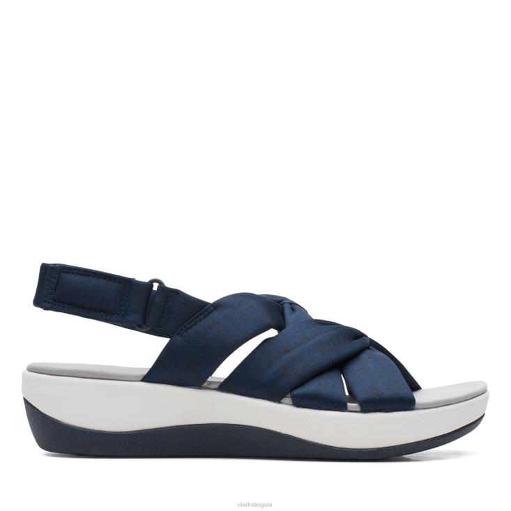 Clarks 0DX8L3396 textil azul marino arla meg clarks mujer textil azul marino