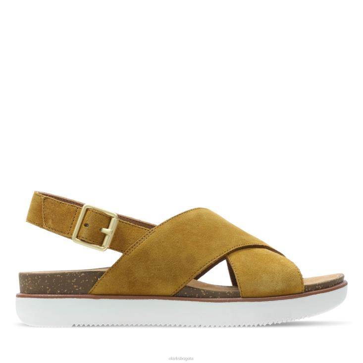 Clarks 0DX8L3427 cruz ocre de clarks elayne mujer ocre
