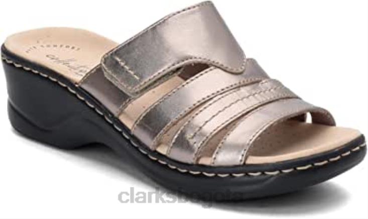Clarks 0DX8L407 sandalias clarks lexi sabrina para mujer peltre mujer estaño