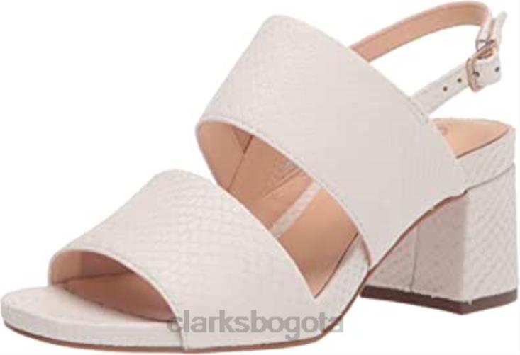 Clarks 0DX8L591 Sandalia de tacón con tiras transparentes 55 para mujer clarks mujer