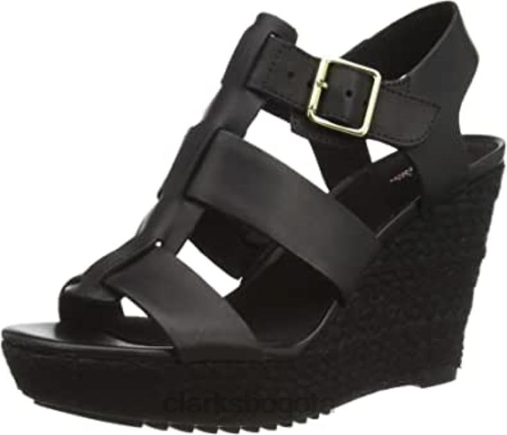 Clarks 0DX8L782 sandalias con tira trasera maritsa95 glad para mujer negro clarks mujer cuero negro cuero negro