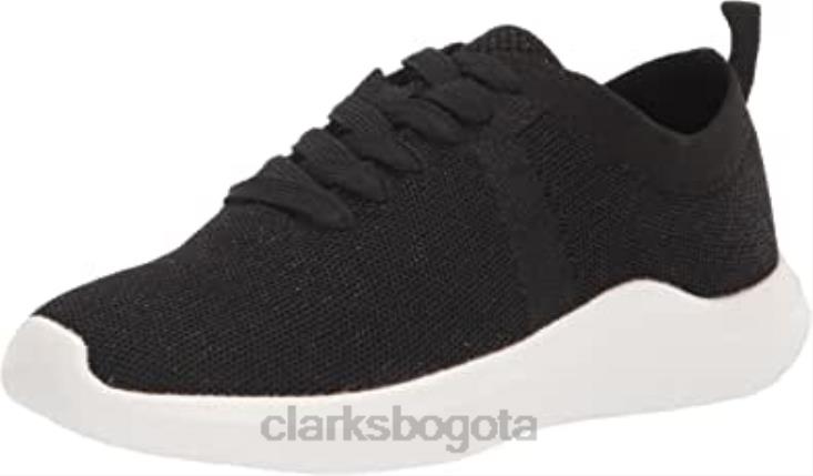 Clarks 0DX8L1129 Zapatilla clarks nova glint de punto negro para mujer mujer punto negro