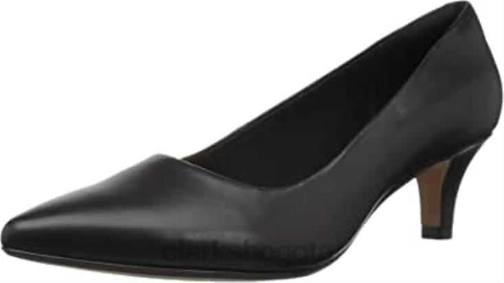 Clarks 0DX8L1400 Zapatos de salón clarks linvale jerica de piel negra para mujer mujer cuero negro
