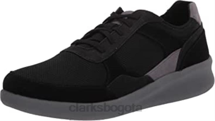 Clarks 0DX8L1460 Zapatilla de mujer Sillian 20 con cordones de textil negro clarks mujer textil negro