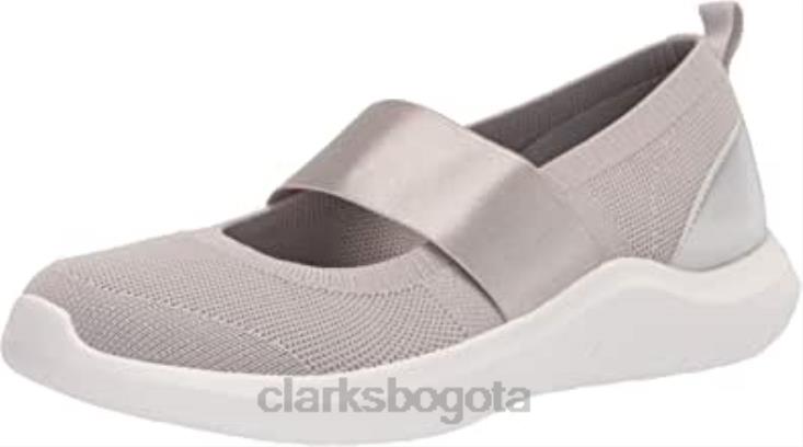 Clarks 0DX8L1501 Zapatilla clarks nova sol para mujer de punto gris claro mujer punto gris claro