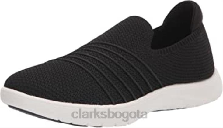 Clarks 0DX8L1630 Zapatilla Adella Step para mujer de punto negro clarks mujer