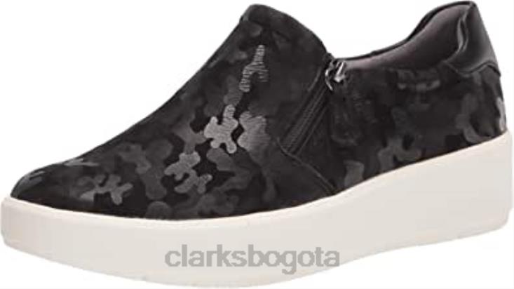 Clarks 0DX8L1632 Zapatilla Clarks Layton Step de ante negro para mujer mujer interés de ante negro