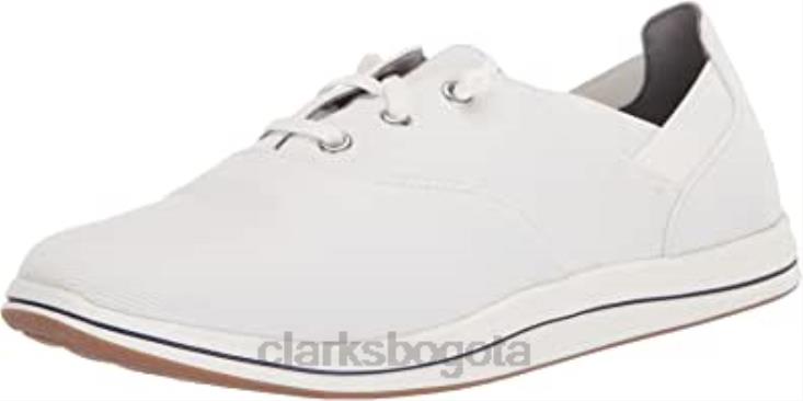 Clarks 0DX8L1645 Zapatilla Breeze Ave Mujer Clarks Lona Blanca mujer