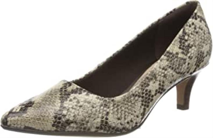 Clarks 0DX8L1743 zapatos de tacón linvale jerica para mujer clarks gris topo serpiente topo serpiente mujer serpiente gris topo serpiente topo