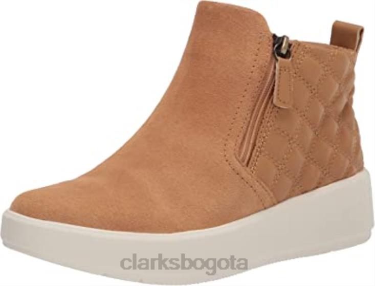 Clarks 0DX8L2959 zapatilla con cremallera layton para mujer clarks light tan combi mujer combinación bronceado claro