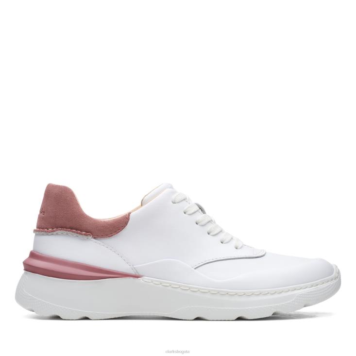 Clarks 0DX8L3408 clarks sprint lite lace combi rosa blanca mujer combinación de rosa blanca