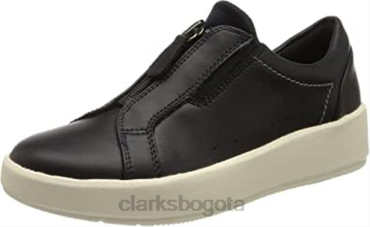 Clarks 0DX8L537 Zapatilla clarks layton rae de cuero azul marino para mujer mujer cuero azul marino