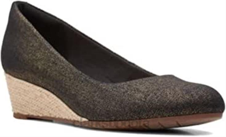 Clarks 0DX8L74 Zapatos de salón clarks mallory luna negro 8 w mujer