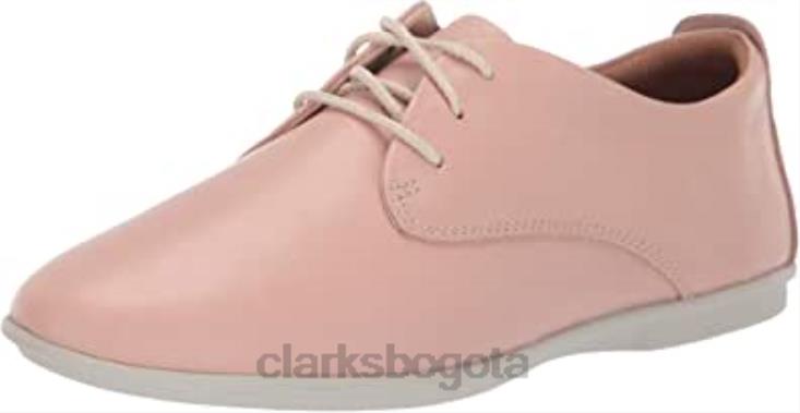 Clarks 0DX8L959 zapatillas de deporte un coral con encaje para mujer clarks blush leather mujer cuero rubor