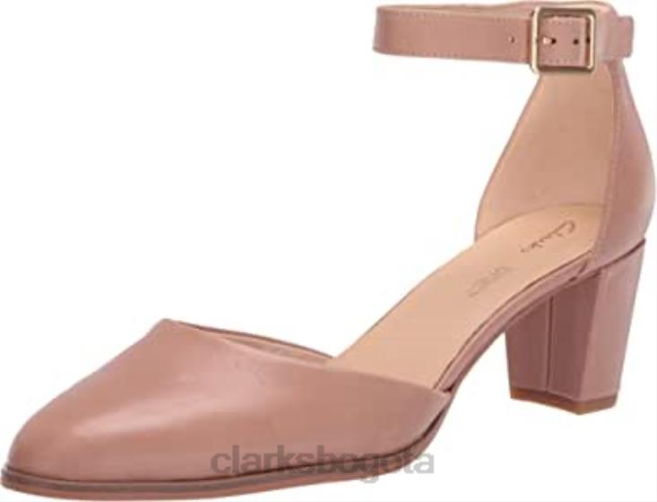Clarks 0DX8L610 Zapatos clarks kayl60 de mujer con correa en piel praliné mujer cuero praliné