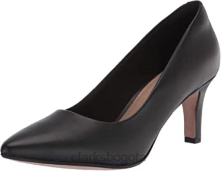 Clarks 0DX8L947 Zapato de vestir clarks illeana tulip uniforme de mujer de cuero negro mujer cuero negro