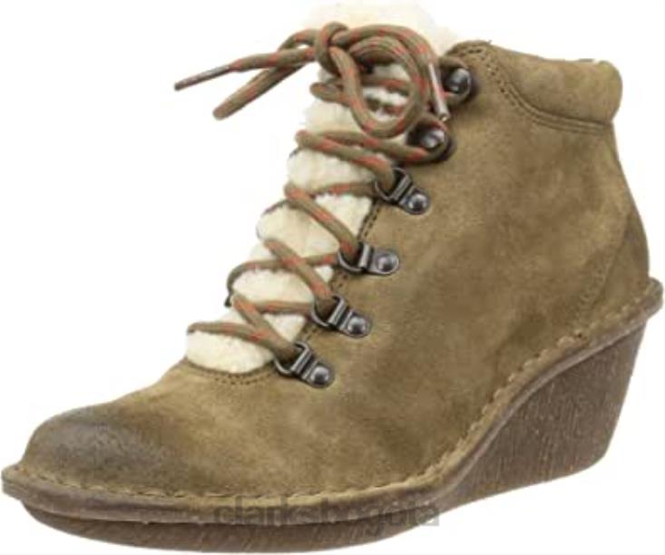 Clarks 0DX8L2611 Clarks Marsden Grace zapatos planos con cordones para mujer. mujer