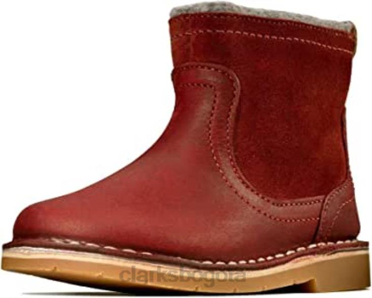 Clarks 0DX8L1024 rojo rojo oscuro rojo oscuro botas chelsea clarks comet frost t para niña niños rojo rojo oscuro rojo oscuro