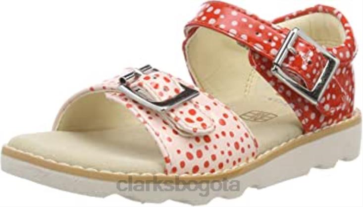 Clarks 0DX8L1189 sandalias con tira trasera Crown Bloom T para niña en naranja clarks niños naranja