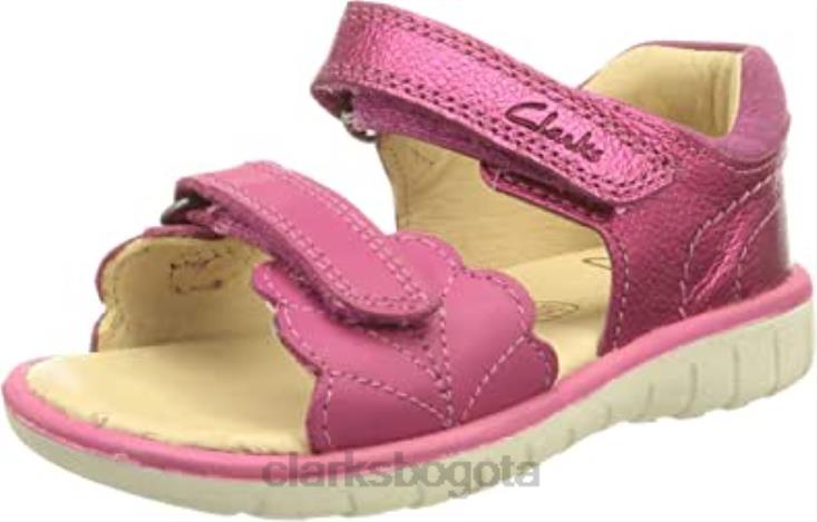 Clarks 0DX8L1476 sandalia niña roam wing t piel rosa clarks niños cuero rosa