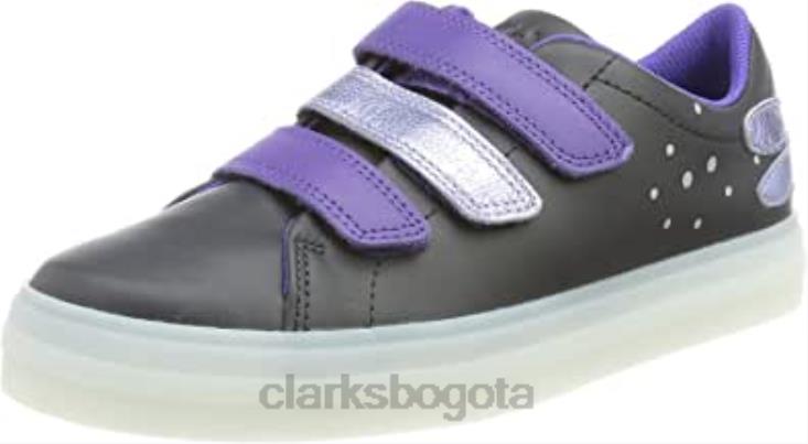 Clarks 0DX8L2165 Zapatilla de niña flare fly k clarks combinación negra niños combinación negra