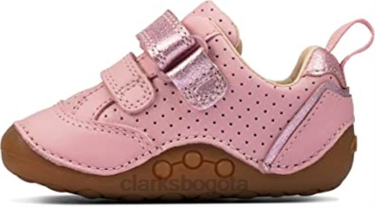 Clarks 0DX8L2860 ti ny sky zapatos de cuero para niños pequeños clarks rosados niños