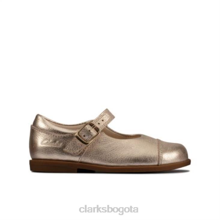 Clarks 0DX8L4609 clarks gold draw sun fst g fit niños oro