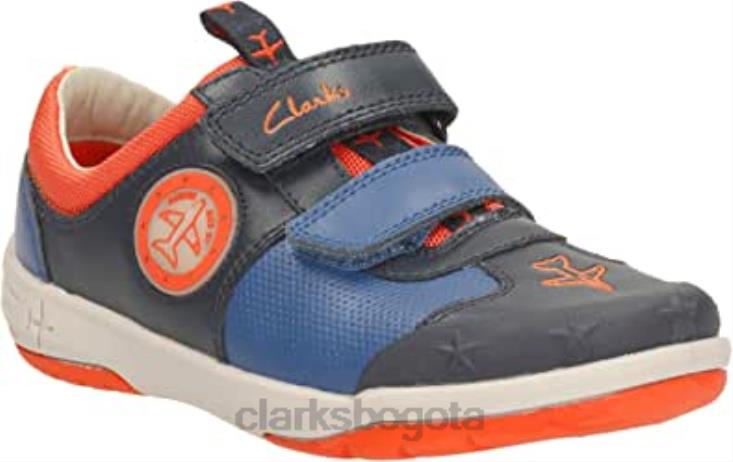 Clarks 0DX8L2616 Clarks Jetsky Buzz Boys - Zapatillas informales para bebé niños