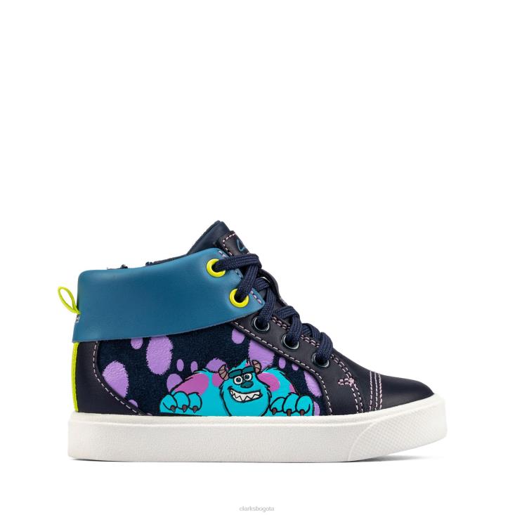 Clarks 0DX8L3848 clarks city scare t cuero azul marino niños cuero azul marino