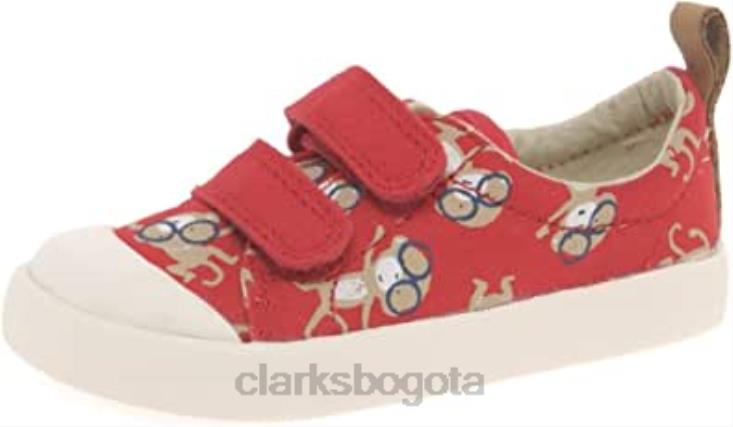 Clarks 0DX8L798 zapatos para caminar halcy high fst para bebé niño rojo combi clarks niños combinado rojo