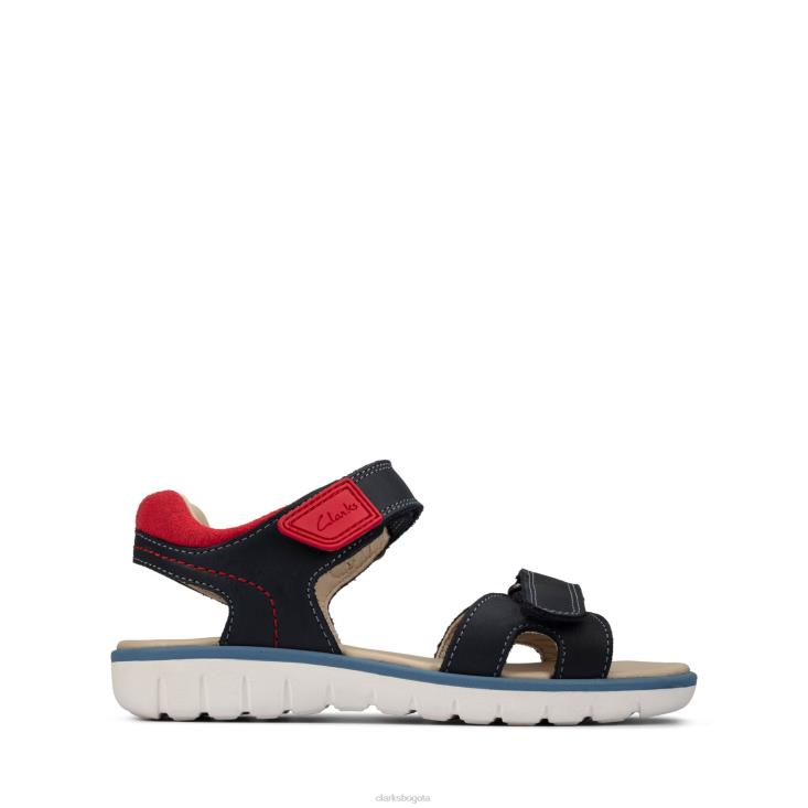 Clarks 0DX8L3834 clarks roam surf t azul marino cuero niños cuero azul marino